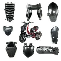 For Italjet Dragster 200 125 2021 2022 carbon fiber decorative shell protective cover front and rear fender license plate holder