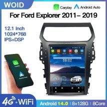Für Ford Explorer 2011-2019 Android14 Auto Radio Stereo Vertikale Bildschirm Stil Multimedia Player Carplay Auto DSP GPS Navi 4G