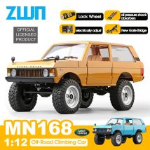 MN168 1:12 Retro Car With LED Lights Full-scale Simulation Professional Off-Road Climbing Car Remote Control RC Truck Model Toys