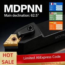 MDPNN2525M1506 MDPNN2020K1506 External External portautensili per tornitura esterna inserti in metallo duro DNMG Set di macchine utensili per taglio tornio MDPNN lathe tool holder