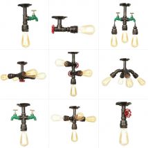 Spezielle kreative industrielle Wasserpfeife Decken leuchte Vintage Retro Loft Bar Cafe Decke Wand leuchte Home Schlafzimmer Restaurant Dekor