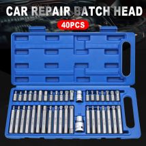 Set da 40 pezzi di strumenti di riparazione automobilistica, compresi set di manicotti per cacciaviti esagonali, esagonali e esagonali