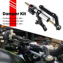 Kit estabilizador de dirección de amortiguador de motocicleta para Street Triple 765 R RS S 765r 765rs 765s (2017-) accesorios soporte de amortiguador
