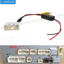 Connettore per telecamera autoradio a 24 Pin cablaggio di retromarcia cavo adattatore per unità principale GPS da 12V a 6V per Toyota RAV4 Kluger