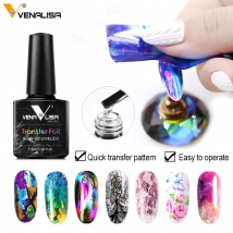 Venalisa Nagelfolien-Klebergel für Folienkunst-Aufkleber, starke Haftung, Übertragung verfügbar, Soak Off LED-Gel-Nagellack
