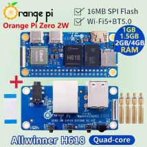 Orange Pi Zero 2W 1GB 1,5GB 2GB 4GB RAM DDR4 Mini-PC und Erweiterungsplatine Allwinner H618 WiFi Bluetooth BLE SBC Single Board