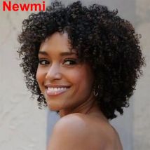 Kurze lockige Perücke für Frauen menschliches Haar kurze Pixie Cut Afro verworrene lockige Perücken für schwarze Frauen flauschige lockige Pixie volle Maschine Perücke
