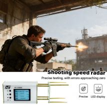 NEW Professional Shooting Chronograph with Backlight LCD Display - Ball Velocity and Energy Measurement for 1-999m/s Speed Range