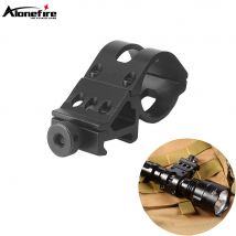 20mm/25mm/30mm Mounting bracket flashlight lamp clamp Mounts Rail Tactical Laser light Sight Hunting Torch Side Clip Aluminum
