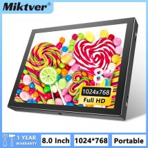 Miktver s811h mini 8 "monitor hd 1024x768 auto rückansicht lcd bildschirm tft display mit hdmi vga av video eingang für pc dvd dvr ccd