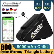 ChamRider 72V Akku 48V 52V 40AH Ebike Pack 1000W 60V 20AH 21700 Dreieck Riesige Kapazität 2000W