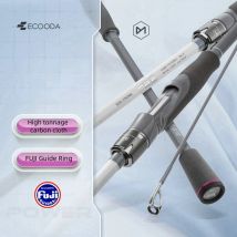 Ecooda SEXL Köderrute für Karpfenbarschforellenhai mit Fuji Sic-Ring und O-Ring Eva-Griff Slow Action Pole Fishing