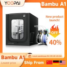 YOOPAI 3D Printer Enclosure For Bambu Lab A1/A1 mini Large Size Enclosure with LED Light Fireproof Waterproof Dustproof  Black
