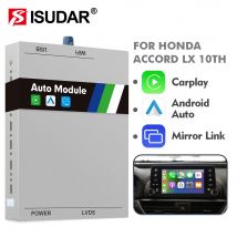 ISUDAR - Box Multimediale AI per Auto con Apple CarPlay Wireless e Android Auto, Compatibile con HONDA/ACCORD 10a Generazione 2018-, Spedizione dagli USA