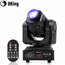 U`King 60W Gobo Moving Head Bühnenlichter mit drahtloser Fernbedienung DMX512 DJ-Lichter für Disco, Hochzeit, Party, Tanz