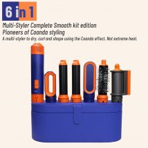 Styler per capelli 6 in 1 Nuovo asciugacapelli liscio per capelli styler per capelli 6 in 1 con barile di arricciatura Spazzola ad aria calda Strumento per lo styling MultiStyler