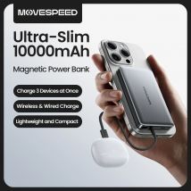 MOVESPEED S10Plus Banca di potere magnetica 10000mAh 20000mAh Powerbank wireless con cavo Batteria esterna per MagSafe per iPhone