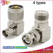 1 Stücke SO239 PL259 UHF Männlich Weiblich Auf BNC Stecker Q9 90 Grad Rechtwinklig RF Koaxial Adapter für Drahtlose LAN Geräte Antenne