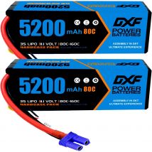 DXF 3S Lipo Batteria 11.1V 5200mAh 80C EC5 Spina rigida per 1/8 Buggy Truggy Offroad Auto Barca Camion Aereo UAV RACING