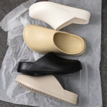 Pantofole da donna Scarpe da cuoco con suola spessa antiscivolo impermeabili Pesca da giardino Uso interno ed esterno Sandali slip on morbidi e confortevoli