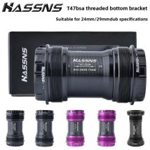 HASSNS T47 Tretlager BSA Mtb Zentrale Bewegung DUB Fahrrad Hollowtech Zentrale Bewegung Mountainbike Keramik BB 68-73 MM