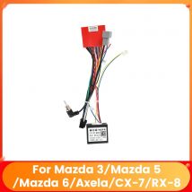 Android Radio Kabel Zubehör Kabelbaum 16PIN MP5 Kabel Adapter Für Mazda 6 3 5 CX-7 RX-8 Canbus box