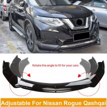 Adjustable For Nissan Rogue Qashqai Front Bumper Lip Spoiler Side Splitter Canards Cover Body Kit Guards Car Tuning Accessories
