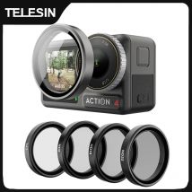 TELESIN CPL ND8 ND16 ND32 Set di lenti Telaio in lega di alluminio per DJI OSMO Action 3 4 5pro ND CPL Filtro Action Camera Accessori