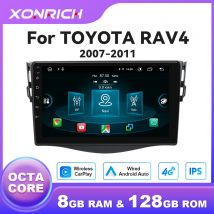 720*1280 IPS Wireless Carplay Android 14 Autoradio Per Toyota RAV4 2007-2011 AI Voce Multimediale GPS Autoradio 4G Wifi 128GB DSP