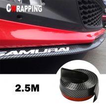 Auto Frontschürze Lippe Carbon Faser Gummi Universal Schutz Stoßstange Lip Streifen Spoiler Seite Rock Gummi Anti Scratch Protector