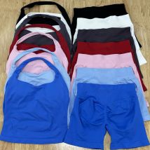 2pcs Impact Gym Set Women Backless Tank Tops High Waist Scrunch Seamless Shorts Fitness Clothes Activewear Workout Sets Gym Suit