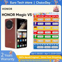 Nuovo HONOR Magic V5 Versione Globale Originale 5G Smartphone Dual HDR Display OLED Snapdragon 8 Elite 5820mAh 7.95 "66W SuperCharge