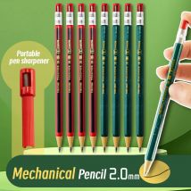 2,0 mm Druckbleistifte Set 2B Automatische Studentenbleistifte mit Spitzer Farbstiftminen Schulstifte Kawaii Niedliches Briefpapier