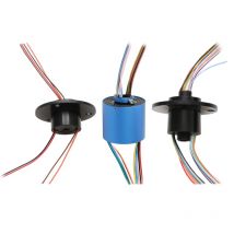 1PCS 2/4/6/8/12ch Drähte 2A 10A Hohl Welle Schleif Ring Loch 5-38,1mm D22-99mm Leitfähigen Dreh Joint Elektrische Slipring Stecker