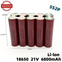 Batteria 18650 HG2 personalizzata 30A cacciavite trapano elettrico batteria Li-lon 3s2p 4s2p 5s2p 1s3p 2s2p 3.7V-21V 3400mAh -6800mAh