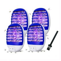 2 pezzi presa LED lampada antizanzare spina US/EU elettrica zanzara mosca insetto trappola assassino lampada notturna