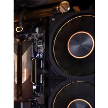 AIJS ATX 24PIN Extension Cable, ARGB PC Cable with 5V 3Pin,18AWG 90 Degree Right-Angle Design Male-to-Female Connectors