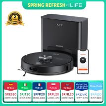 ILIFE T20s Ultra Roboter-Staubsauger mit Selbstentleerungsstation, 10000Pa Saugkraft, 4600mAh Akku, 300 Min. maximale Laufzeit