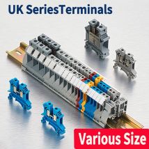 Premium Brass UK Screw Clamp Connector for Wiring, DIN Rail - Mounted,UK1.5N, 2.5B, 3N, 5N, 6N, 10N, 16N, 25N, 35N, 50N