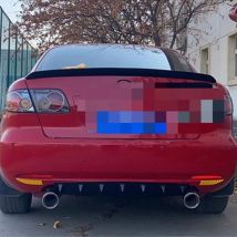 Für alte Mazda 6 Hecks toß stange Diffusor Lippen splitter Antik ollision glänzend schwarz Zubehör Body Kit 2013-2018 Jahr