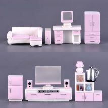Puppenhausmöbel Miniatur Minimöbel Modernes Haus Figur Modell Puppenhaus Spielzeug Kinder Geburtstagsgeschenke Hogar Y Decoracion