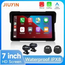 7Inch Portable Motorcycle Navigation Gps Wireless Carplay Android Automatic Ipx7 Waterproof Bt Touch Monitor Jiuyin