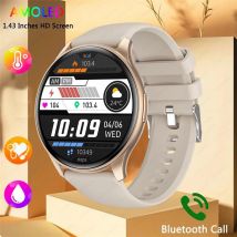 2025 nowość dla Xiaomi Huawei 1.43 cala Smartwatch Bluetooth Call kobiety mężczyźni AMOLED 466*466 HD Pixel Display Smartwatch damskie