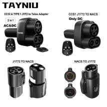 TAYNIU DC-Schnelllade-EV-Adapter – J1772 auf NACS/CCS1 J1772 auf NACS/NACS auf J1772 TYPE1-Anschlusskonvertierung für Tesla Model 3/Y