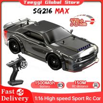 Sg216 max 1:16 bürstenloses RC Drift Auto mit LED 70 km/h oder 40 km/h 4WD Hoch geschwindigkeit rennen RC Auto Monster Truck für Kinder Geschenk
