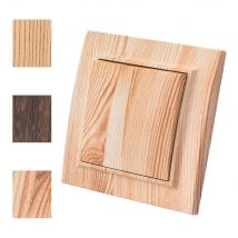 Wood Spray Plastic Panel EU Standard Classic AC Wall Rocker Switch On/Off 2 Gang 1 Way Flame Retardant Button Light Switch Panel