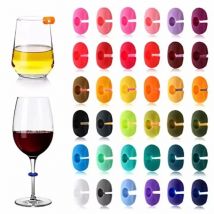 Pennarello per bicchiere di vino in silicone, succo di tazza di champagne, etichetta per calice, etichetta per tazza, bar, identificazione di nozze, colore casuale, strumenti per feste