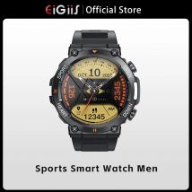 EIGIIS Nuovo 1.39 Pollici HD Chiamata Bluetooth Astuto Della Vigilanza Degli Uomini di Sport Inseguitore di Fitness Monitor del Cuore 400mAh Smartwatch Per Android IOS