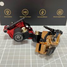 POPEIRONS Rotary Tattoo Maschine Einstellbarer Hub 3-5mm Leistungsstarker Motor V64 Schrapnell Tattoo Maschinengewehr