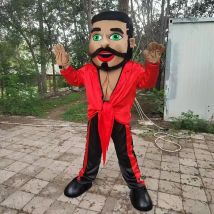 Kostiumy maskotki Muscle Man dla dorosłych, przebranie striptizerki, strój na Halloween, karnawał, imprezę, występ, śmieszne ubrania.